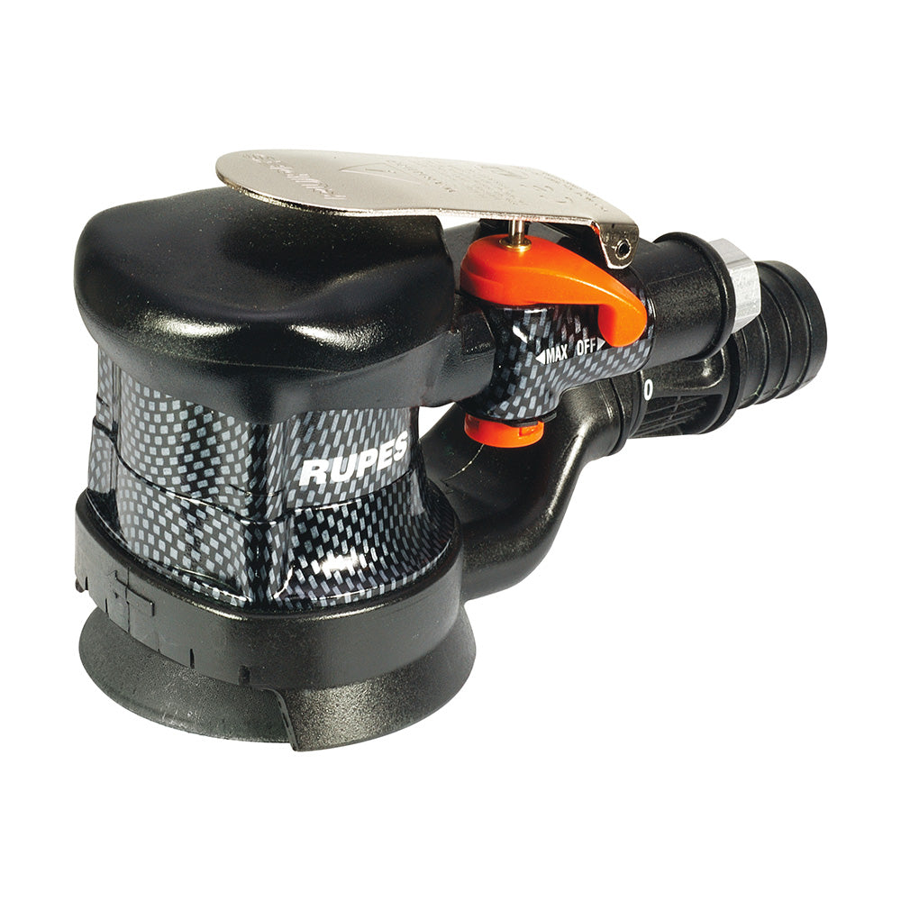 RUPES Pneumatic Random Orbital Palm Sander w75mm Velcro Pad Dust Extract Central Vac RA75A