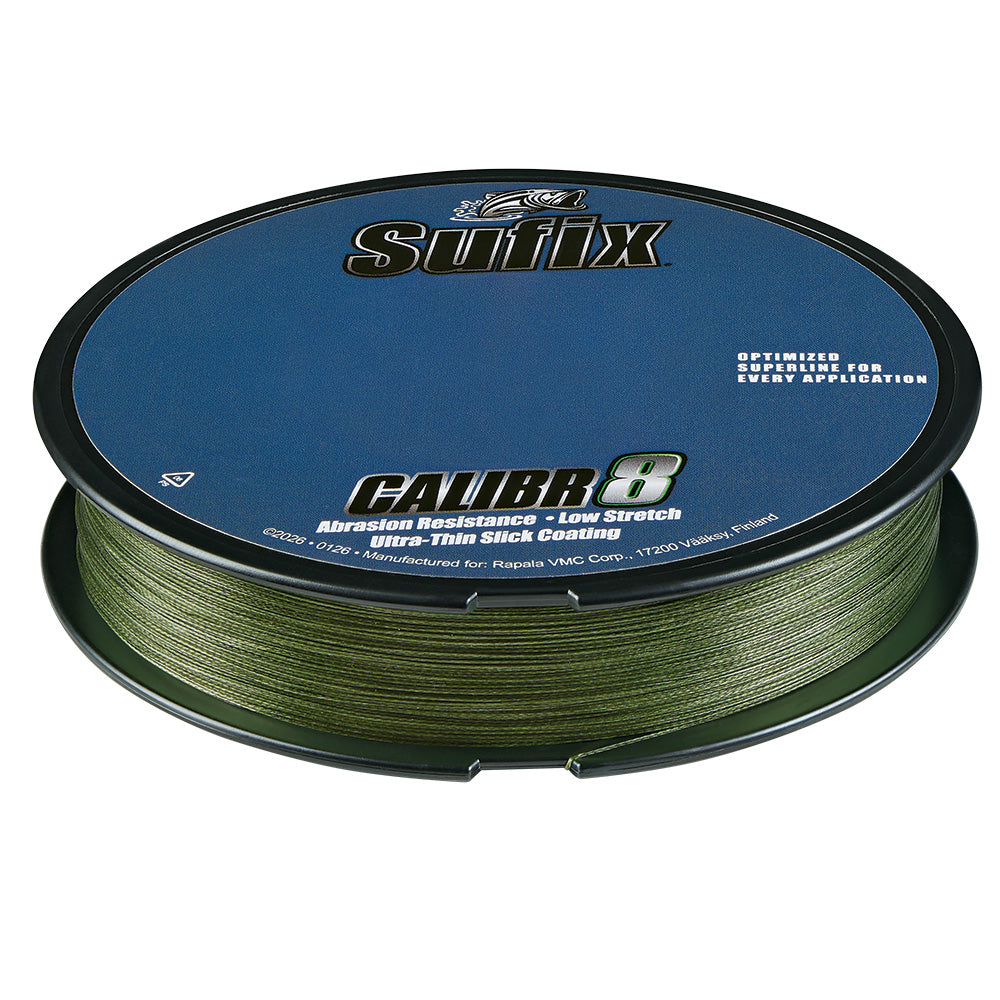Sufix Calibr8 Braid 150yds 30lb Low Vis Green 694030G