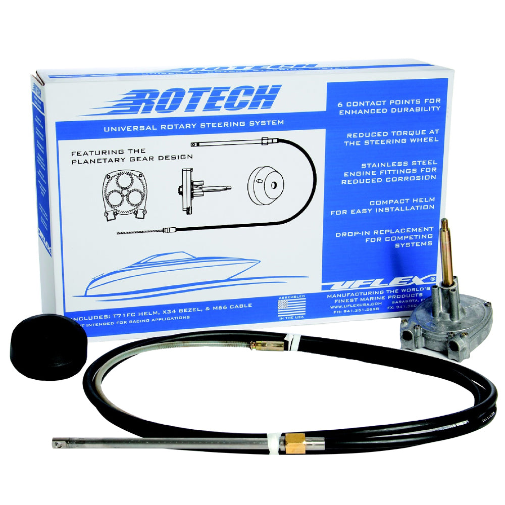 UFlex Rotech 18 Rotary Steering Package Cable Bezel Helm ROTECH18FC
