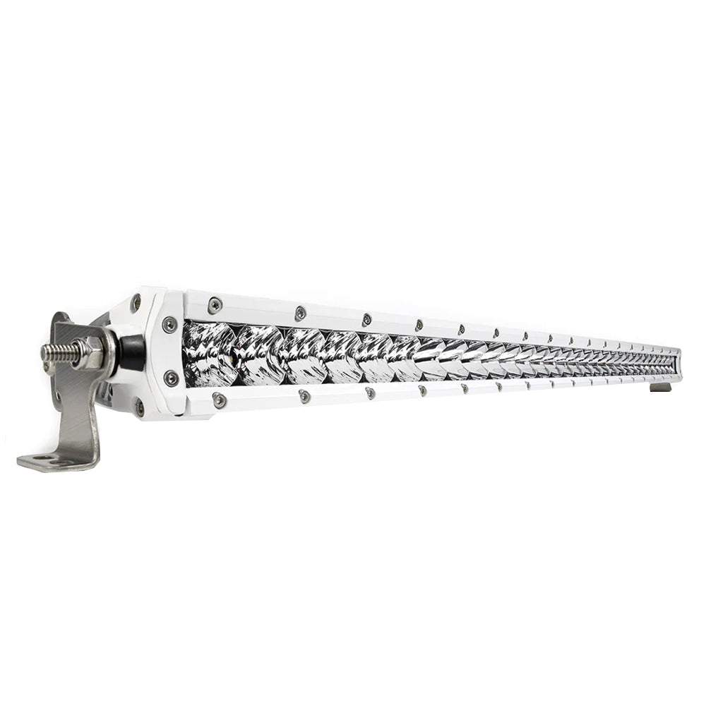 Black Oak Pro Series 30 Single Row 30 LED Light Bar Combo Optics White Housing 30CMS5OS