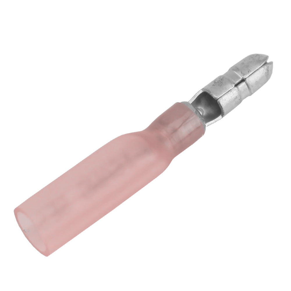 Pacer 2218 AWG Heat Shrink Male Bullet Terminal 100 Pack TBPE18156100