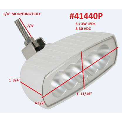 Scandvik Bracket Mount LED Spreader Light  White 41440P