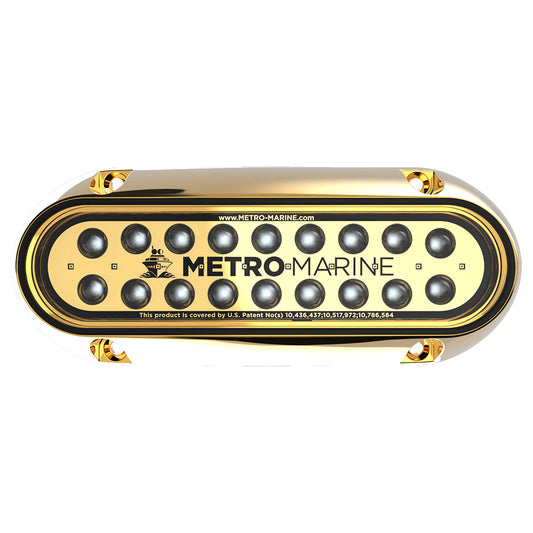 Metro Marine HighOutput Elongated Underwater Light wIntelligent Monochromatic LEDs  Green 45 Beam FBME1HG345