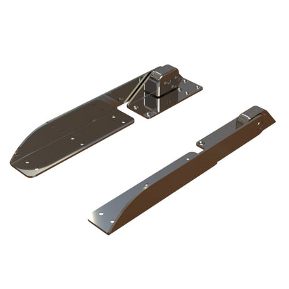 TACO Command Ratchet Hinge  1812  316 Stainless Steel Polished wHard Stop H250048