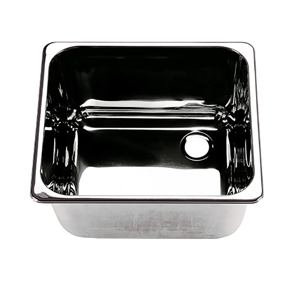 Scandvik Rectangular Sink Stainless Steel  Right Side Drain 10224