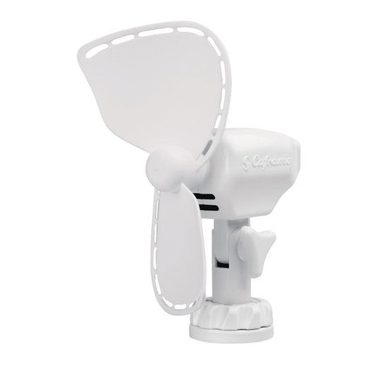 SEEKR by Caframo Ultimate 747 12V 2Speed 7 Fan wLighter Plug  White 747DCWBX