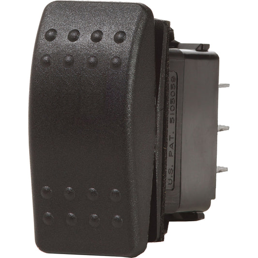 Blue Sea 7938 Contura II Switch DPDT Black  ONOFFON 7938