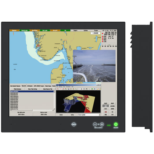 Hatteland Series X  Generation 2 G2 HighBright 19 MultiPower Display wButtons  ACDC 24V HD 19T22 MMDMA1FHGA
