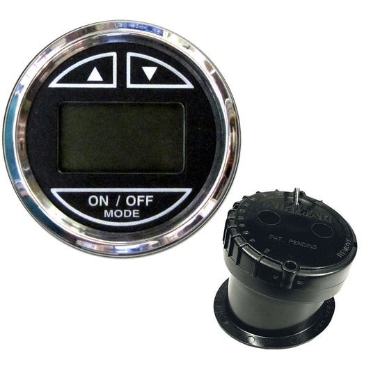 Faria Chesapeake Black 2 Depth Sounder wInHull Transducer 13751