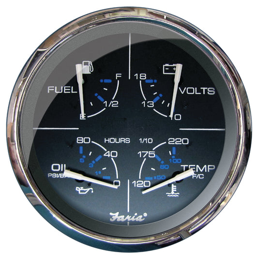 Faria Chesapeake Black 5 Multifunction Gauge  33762