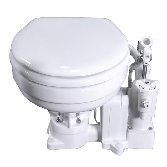 Raritan PH PowerFlush ElectricManual Toilet  Household Size  12v  White P102E12