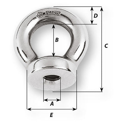 Wichard 6mm Eye Nut  12 Diameter 6333W