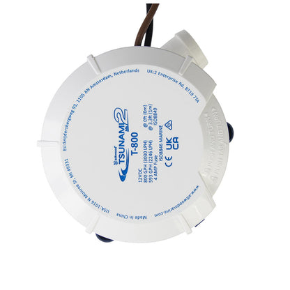 Attwood Tsunami MK2 Manual Bilge Pump  T800  800 GPH  12V 56087